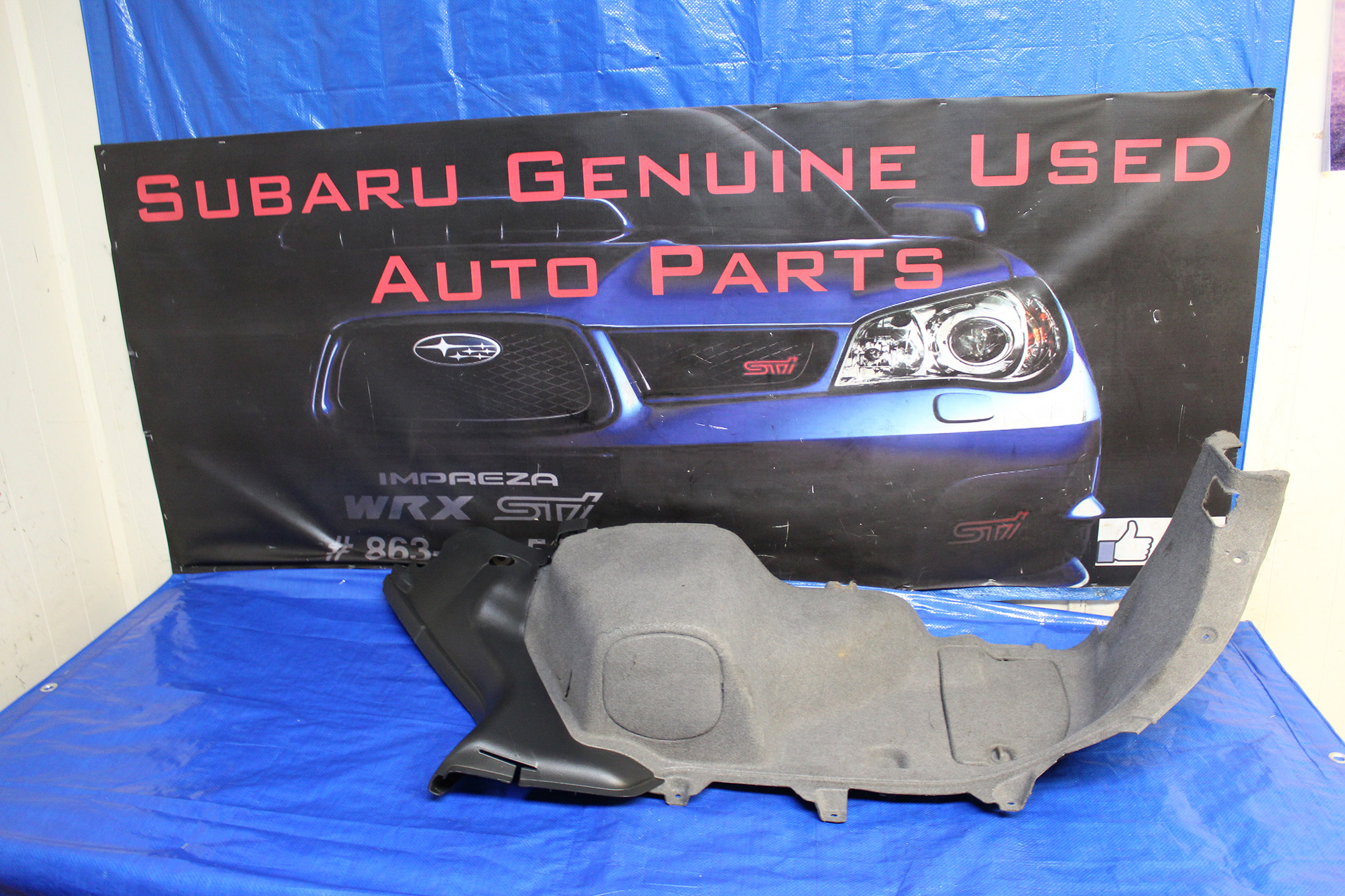 02-07 Subaru Impreza WRX Wagon Spare Tire Jack Cover Trim Panel 2002-2007