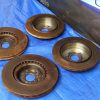2005-2007 SUBARU IMPREZA WRX STI FRONT & REAR BREMBO ROTORS 5X114 OEM 83K MILES - Image 3