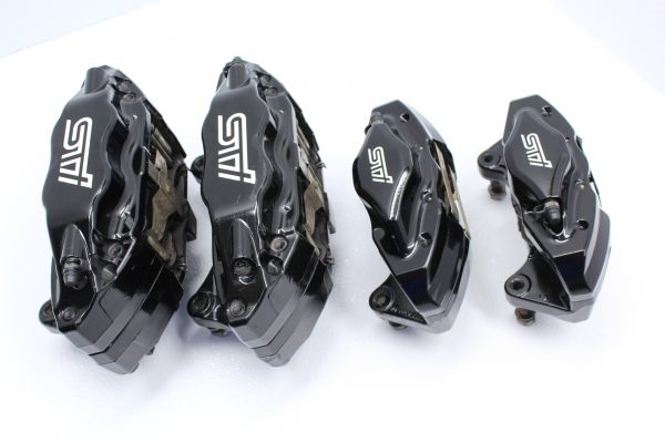 2008-2017 SUBARU IMPREZA WRX STI FRONT AND REAR BREMBO BRAKE CALIPERS 73K MILES - Image 11