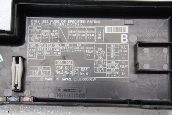 1998-2001 SUBARU IMPREZA 2.5 RS GC8 ENGINE BAY FUSE BOX OEM - Image 7