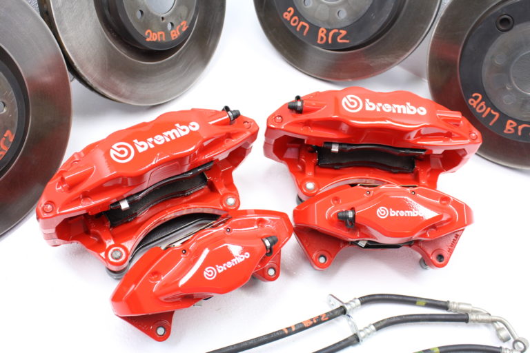 2020 SUBARU BRZ TS FRONT & REAR RED BREMBO BRAKE CALIPERS / ROTORS OEM ...