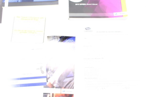 2010 SUBARU IMPREZA WRX STI WAGON OWNERS MANUAL HANDBOOK GUIDE SET - Image 3