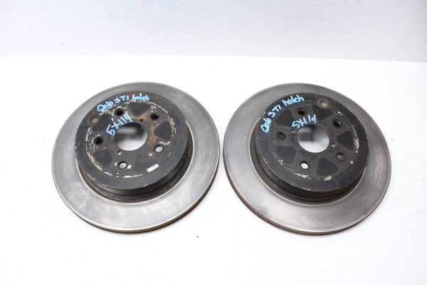 2008-2014 SUBARU IMPREZA WRX STI REAR ROTOR SET ASSEMBLY RH/LH OEM