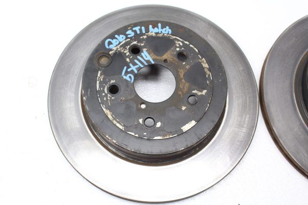 2008-2014 SUBARU IMPREZA WRX STI REAR ROTOR SET ASSEMBLY RH/LH OEM - Image 5