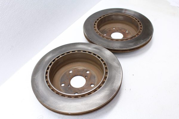 2008-2014 SUBARU IMPREZA WRX STI REAR ROTOR SET ASSEMBLY RH/LH OEM - Image 7