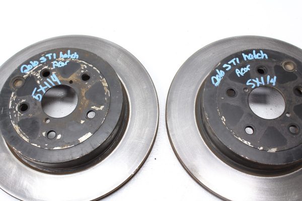 2008-2014 SUBARU IMPREZA WRX STI REAR ROTOR SET ASSEMBLY RH/LH OEM - Image 11