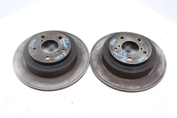 2004-2008 SUBARU FORESTER XT FXT REAR BRAKE ROTORS DRUM SET 5X100 04-08
