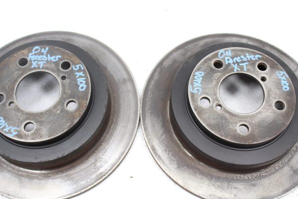 2004-2008 SUBARU FORESTER XT FXT REAR BRAKE ROTORS DRUM SET 5X100 04-08 - Image 8