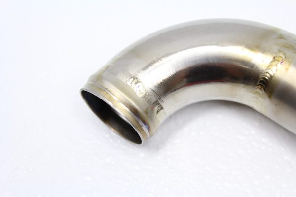 2015-2018 SUBARU WRX STI BOMB SQUAD PERFORMANCE TITANIUM UPPER RADIATOR HOSE PIPE KIT - Image 4