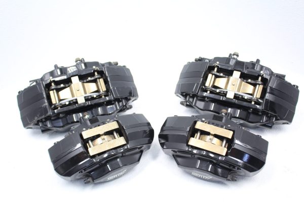 2008-2017 SUBARU WRX STI FRONT & REAR BREMBO BRAKE CALIPERS OEM 36K MILES EJ257 - Image 2