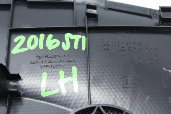 2015-2018 SUBARU WRX & STI LH GRILLE SPEAKER DASH LEFT DRIVER SIDE 66118FJ010 - Image 5