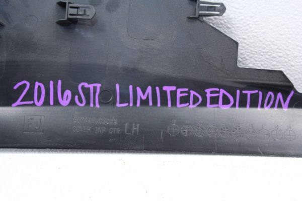 2015-2019 SUBARU WRX & STI LIMITED EDITION LOWER CENTER PANEL SET 66241FJ020 - Image 7