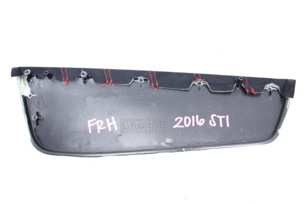 2015-2017 SUBARU WRX STI FRONT RIGHT DOOR PANEL SIDE TRIM RED STITCH 94217FJ000 - Image 4