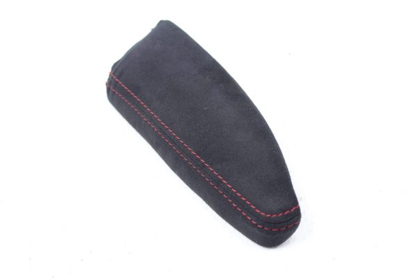 2015-2017 SUBARU WRX STI FRONT RIGHT DOOR PANEL BLACK ARM REST TRIM RED STITCH - Image 3