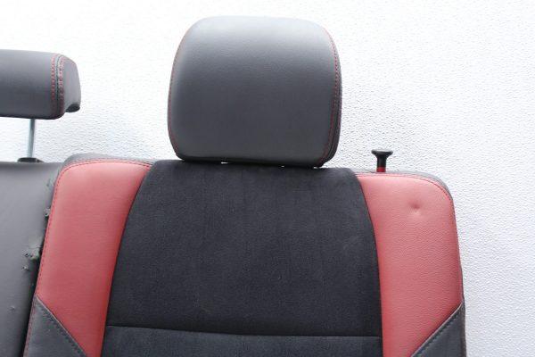 2015-2017 SUBARU WRX STI REAR UPPER BACK SEAT BACK REST RED/BLACK OEM - Image 5