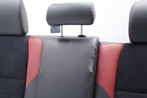 2015-2017 SUBARU WRX STI REAR UPPER BACK SEAT BACK REST RED/BLACK OEM - Image 6