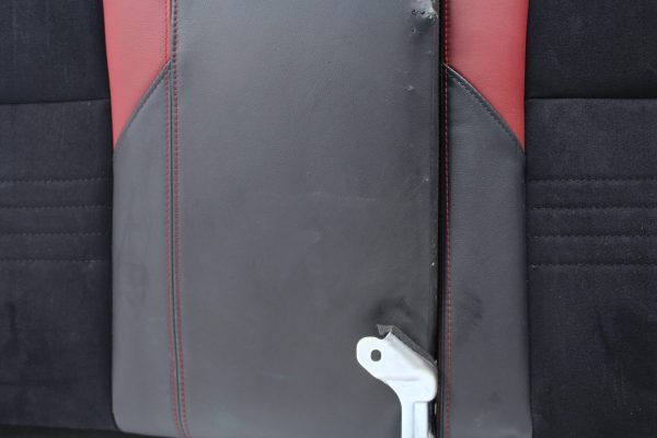 2015-2017 SUBARU WRX STI REAR UPPER BACK SEAT BACK REST RED/BLACK OEM - Image 7