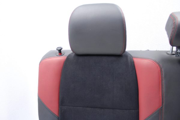 2015-2017 SUBARU WRX STI REAR UPPER BACK SEAT BACK REST RED/BLACK OEM - Image 9