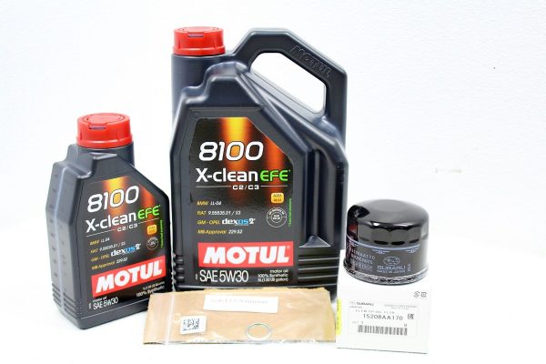 2015-2019 SUBARU WRX & 2014-2019 FORESTER XT MOTUL 8100 X-CLEAN EFE 5W30 ENGINE OIL CHANGE KIT