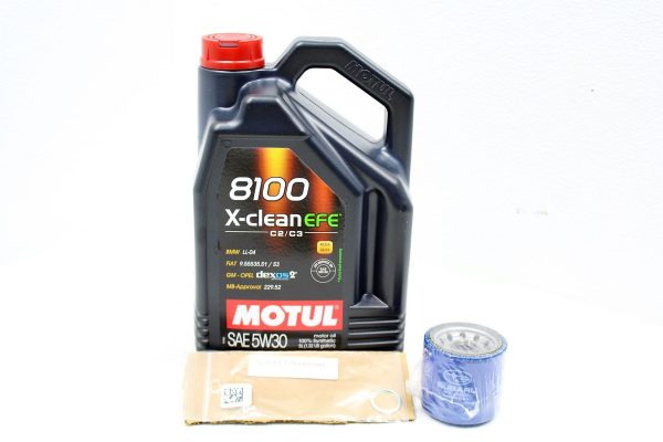 2002-2014 SUBARU WRX / STI / FXT / LGT MOTUL 8100 X-CLEAN EFE 5W30 ENGINE OIL CHANGE KIT