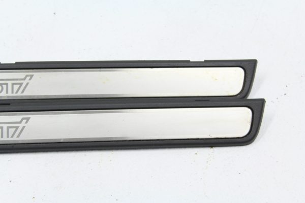 2008-2014 SUBARU WRX STI LH/RH  DOOR SILL LEFT/RIGHT SCUFF PLATE TRIM PAIR SET - Image 2