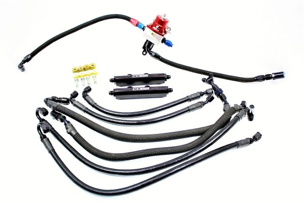 2008-2019 SUBARU WRX STI COBB TUNING TOP FEED FUEL RAILS & LINE KIT W/ AEROMOTIVE FUEL PRESSURE REGULATOR FPR