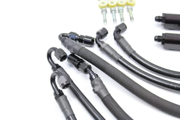 2008-2019 SUBARU WRX STI COBB TUNING TOP FEED FUEL RAILS & LINE KIT W/ AEROMOTIVE FUEL PRESSURE REGULATOR FPR - Image 5