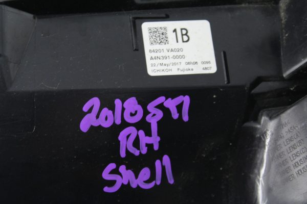 2015-2018 SUBARU WRX STI PASSENGER SIDE RH INNER TAIL LIGHT SHELL - Image 10