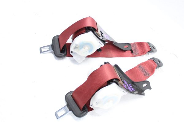 18 2018 SUBARU WRX STI LIMITED RED SEAT BELT SET FRONT & REAR LH/RH OEM - Image 2