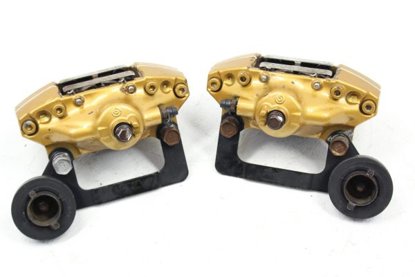 04-07 2004-2007 SUBARU WRX STI REAR GOLD BREMBO BRAKE CALIPERS LH/RH 88K MILES - Image 5
