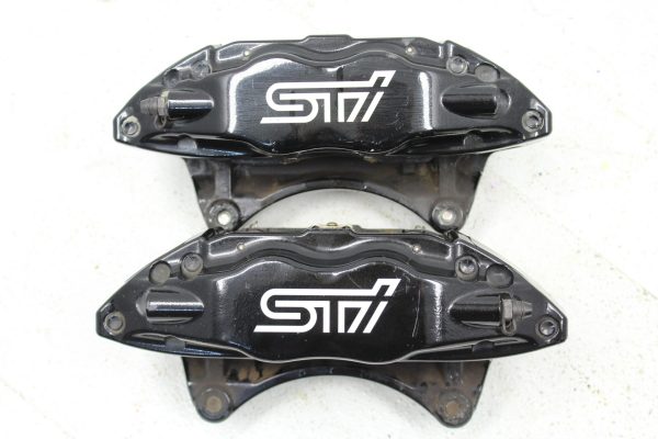 2008-2017 SUBARU WRX STI FRONT & REAR BREMBO BRAKE CALIPERS OEM 66K MILES EJ257 - Image 7