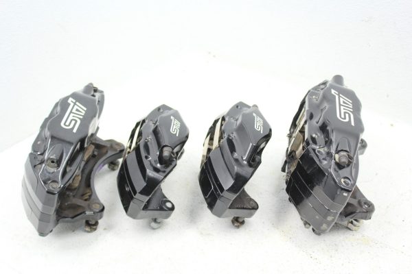 2008-2017 SUBARU WRX STI FRONT & REAR BREMBO BRAKE CALIPERS OEM 66K MILES EJ257 - Image 10