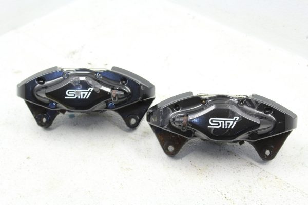 08-17 2008-2017 SUBARU WRX STI REAR BREMBO BRAKE CALIPERS LH/RH 79K MILES EJ257 - Image 2