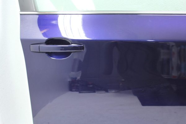08-14 SUBARU WRX STI FRONT RH DOOR ASSEMBLY PASSENGER SIDE PLASMA BLUE PEARL - Image 6