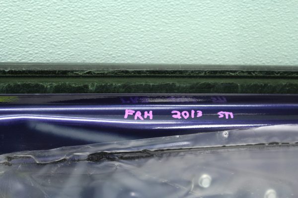 08-14 SUBARU WRX STI FRONT RH DOOR ASSEMBLY PASSENGER SIDE PLASMA BLUE PEARL - Image 11