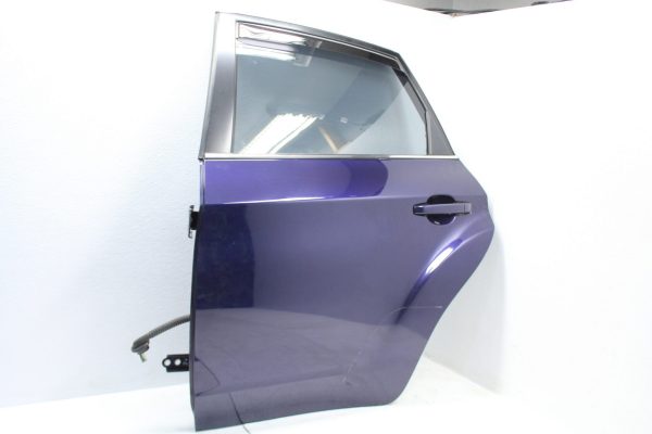 08-14 SUBARU WRX STI REAR LH DOOR ASSEMBLY DRIVER SIDE PLASMA BLUE PEARL - Image 2
