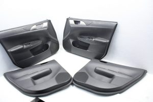 2008-2014 SUBARU IMPREZA WRX FRONT & REAR DOOR CARDS PANELS BLACK OEM
