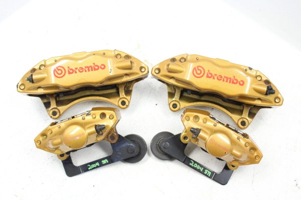 04-07 2004-2007 SUBARU WRX STI FRONT AND REAR BREMBO BRAKE CALIPERS 27K MILES
