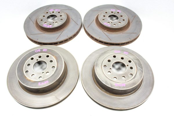 2008-2017 SUBARU WRX STI FRONT & REAR STOPTECH BRAKE ROTORS SET 5X114/5X100