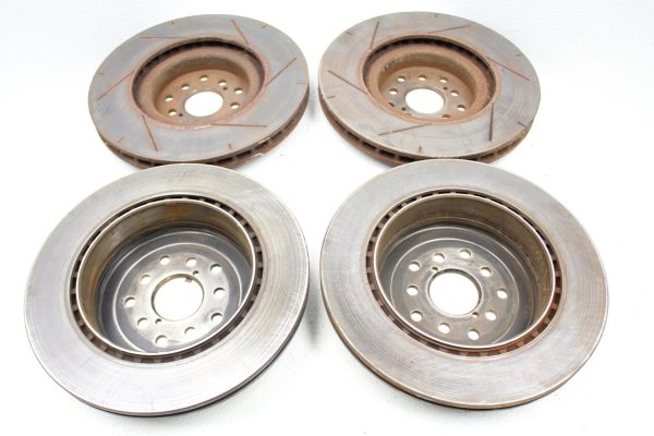 2008-2017 SUBARU WRX STI FRONT & REAR STOPTECH BRAKE ROTORS SET 5X114/5X100 - Image 8