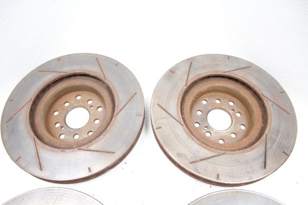 2008-2017 SUBARU WRX STI FRONT & REAR STOPTECH BRAKE ROTORS SET 5X114/5X100 - Image 9