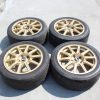 05-07 2005-2007 SUBARU WRX STI GOLD BBS FORGED RIMS WHEELS & TIRES 17X8 5X114