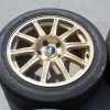 05-07 2005-2007 SUBARU WRX STI GOLD BBS FORGED RIMS WHEELS & TIRES 17X8 5X114 - Image 8
