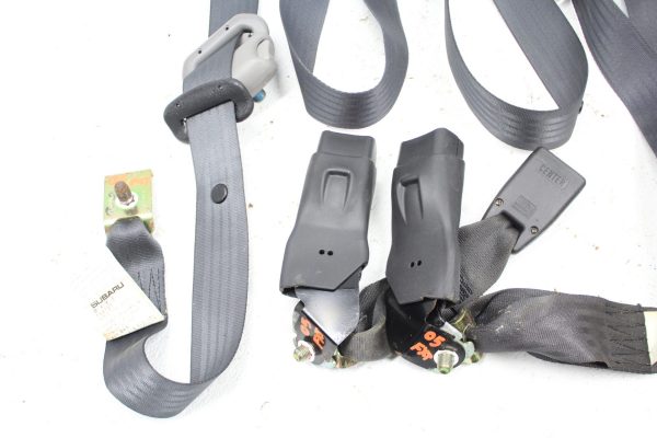 04-05 2004-2005 SUBARU FORESTER XT FXT FRONT & REAR SEAT BELTS SET ASSEMBLY OEM - Image 2