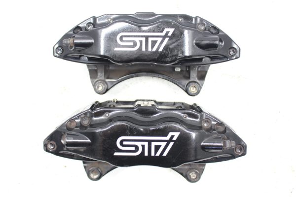 2008-2017 SUBARU WRX STI FRONT & REAR BREMBO BRAKE CALIPERS OEM 55K MILES EJ257 - Image 6