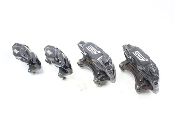 2008-2017 SUBARU WRX STI FRONT & REAR BREMBO BRAKE CALIPERS OEM 55K MILES EJ257 - Image 10