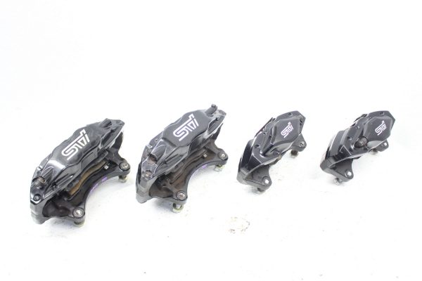 2008-2017 SUBARU WRX STI FRONT & REAR BREMBO BRAKE CALIPERS OEM 55K MILES EJ257 - Image 11