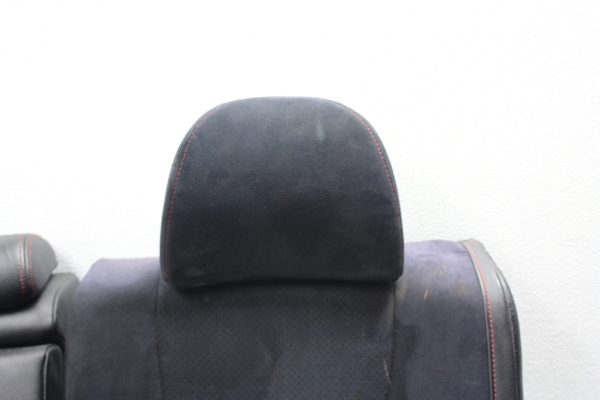 08-14 2008-2014 SUBARU IMPREZA WRX STI REAR SEATS BLACK SUEDE ALCANTARA OEM - Image 4
