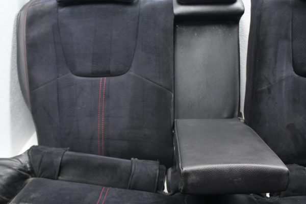 08-14 2008-2014 SUBARU IMPREZA WRX STI REAR SEATS BLACK SUEDE ALCANTARA OEM - Image 6