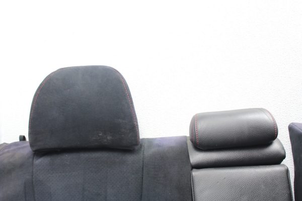08-14 2008-2014 SUBARU IMPREZA WRX STI REAR SEATS BLACK SUEDE ALCANTARA OEM - Image 7